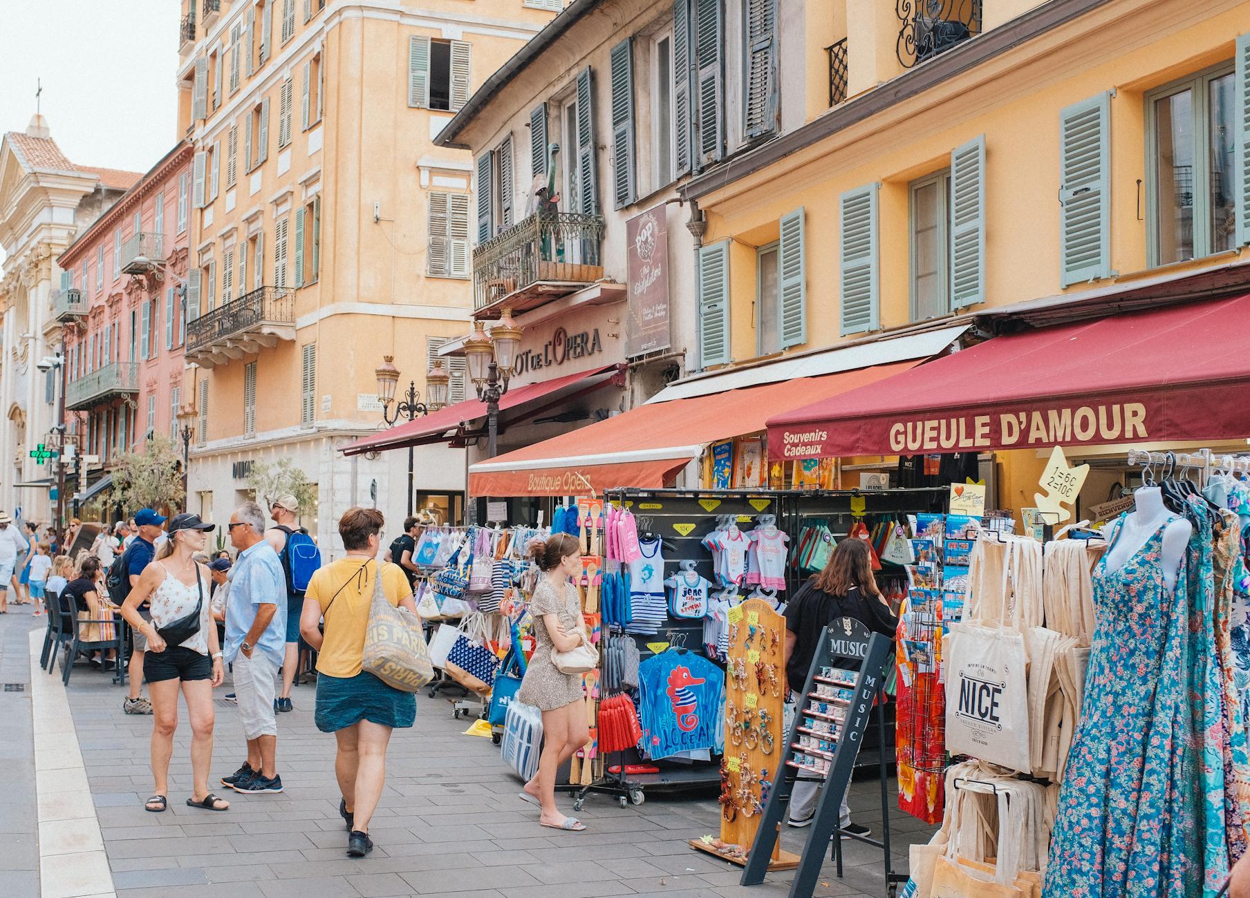 vibrant street market in nice france